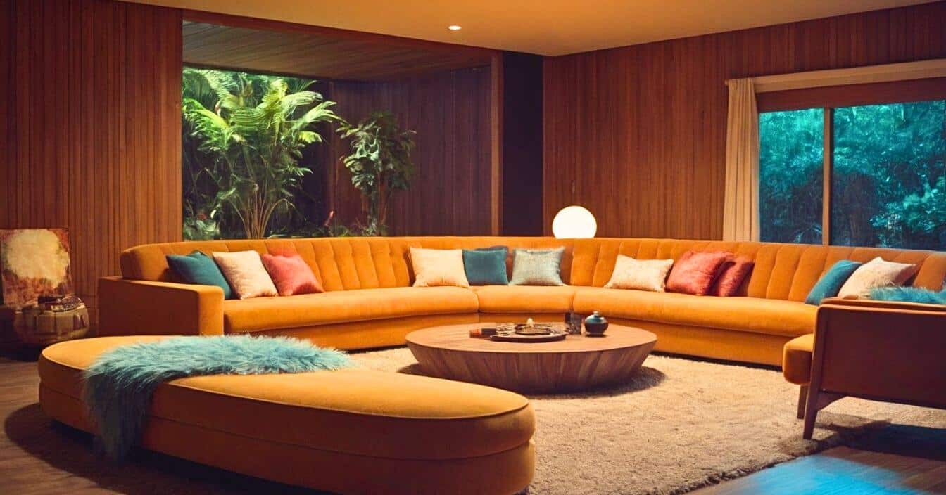 70s Cozy Conversation Pit design