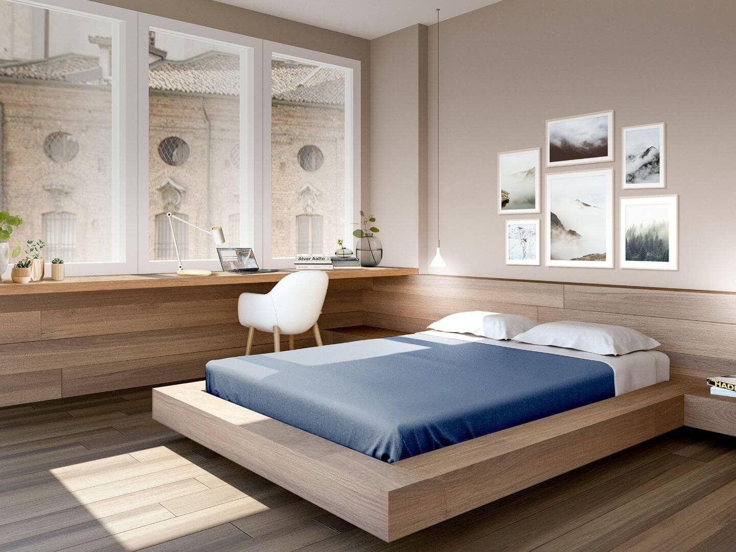 the wooden floors for bedroom